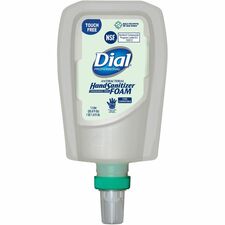 Dial Hand Sanitizer Foam Refill 1.06 quart - Touchless Dispenser - Kill Germs - Hand - Moisturizing - Clear - Non-drying, Dye-free - 3 / Carton