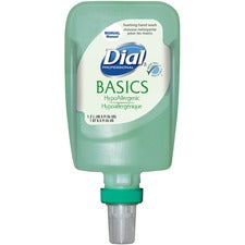 Dial FIT Manual Refill Basics Foam Hand Wash 1.27 quart - Pump Bottle Dispenser - Kill Germs - Hand - Moisturizing - Green - 3 / Carton
