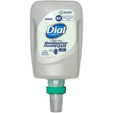 Dial Hand Sanitizer Foam Refill 1.27 quart - Pump Bottle Dispenser - Bacteria Remover - Hand - Moisturizing - Clear - Fragrance-free, Dye-free - 3 / Carton