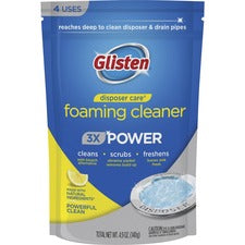 Glisten Disposer Care Foaming Cleaner 4.9 fl oz (0.2 quart) - Deodorize, Anti-septic - White, Blue - 4 / Pack