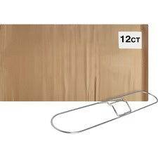 Genuine Joe Clip-On 24" Dust Mop Frame 360&deg; Swivel, Rust Resistant, Chrome Plated, Reinforced - Stainless Steel - Steel - 12 / Carton