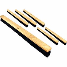 Genuine Joe Hardwood Block Broomhead 2.75" Tampico Fiber Bristle - 36" Overall Length - 6 / Carton