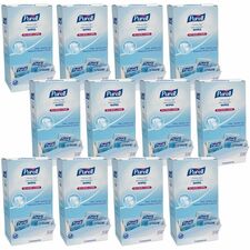 PURELL&reg; Cottony Soft Sanitizing Wipes 5" Width x 7" Length - White - 120/Box - 12 / Carton