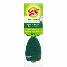 Scotch-Brite Heavy-Duty Dishwand Refills 2.9" Height x 2.2" Width - 2/Pack - 7 / Carton - Green