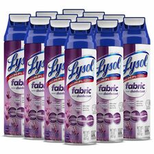 Lysol Fabric Disinfectant Spray 15 fl oz (0.5 quart) - Lavender Fields Scent - Soft, Deodorize - Clear - 12 / Carton