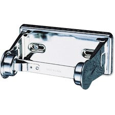 San Jamar Single-roll Toilet Tissue Dispenser Roll Dispenser - 1 x Roll - 2.8" Height x 6" Width x 4.5" Depth - Chrome - Lockable, Anti-theft - 20 / Carton
