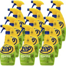 Zep No-Scrub Mold/Mildew Remover For Multi Surface - 32 fl oz (1 quart) - Recommended For: Stain Remover - Disinfectant - Blue - 12 / Carton