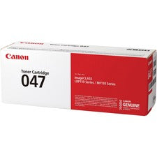 Canon 047 Original Laser Toner Cartridge - Black - 1 Each 1600 Pages