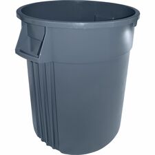 Genuine Joe Gator 55-gallon Container 55 gal Capacity - Impact Resistant, Crush Resistant, Long Lasting, Spill Resistant, Jam-free, Handle - 33" Height x 26.8" Width - Gray - 1 Each