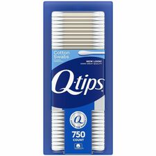 Q-tips Cotton Swabs White - Cotton - 750 / Pack