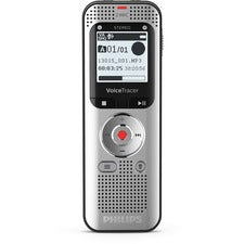 Philips VoiceTracer DVT2050 Audio Recorder [Built-in] Microphone, Speaker, FM Radio - 8 GB Flash Memory - SD, microSD Supported - MP3, WAV - Stereo, High Quality, Standard Play, Long Play - 2370 Hour Recording - USB - Headphone - Portable
