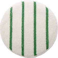 Rubbermaid Commercial Green Stripe Carpet Bonnet Scrubber Strip - White, Green - 1 Each