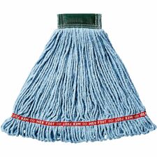 Rubbermaid Commercial 5" Headband Shrinkless Wet Mop Medium - Synthetic, Yarn, Cotton, PVC - 6 / Carton