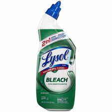 Lysol Bleach Toilet Bowl Cleaner 24 fl oz (0.8 quart) - Disinfectant - Blue Bottle - 1 Each