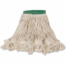 Rubbermaid Commercial 5" Headband Blend Wet Mop Medium - Cotton, Synthetic Yarn - 6 / Carton
