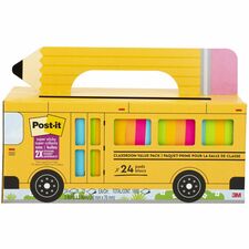 Post-it&reg; Super Sticky Notes Bus Cabinet Pack 3" Flag/Note Width x 3" Flag/Note Length - Square - 70 Sheets per Pad - Iris, Electric Blue, Evergreen, Yellow, Candy Red - Sticky, Recyclable, Adhesive, Reusable - 24 / Pack