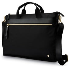 Samsonite Carrying Case (Briefcase) for 14.1" Notebook - Black Shoulder Strap, Handle - 10.8" Height x 2.5" Width x 15.5" Depth - 1 Each