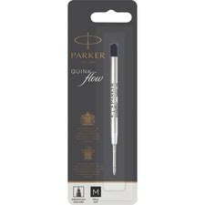 Parker Quinkflow Black Ink Ballpen Refill Medium Point - Black Ink - Smooth Writing, Quick-drying Ink - 1 Each