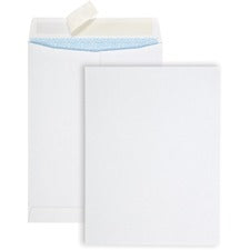Quality Park Redi Strip Security Mailing Envelopes Multipurpose - 9" Width x 12" Length - Peel Strip - White - 100 / Box