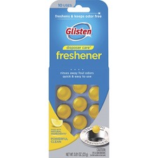 Glisten Disposer Care Freshener Tablet - 0.81 oz - 10 / Pack
