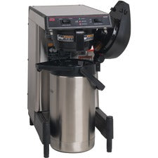 BUNN SmartWAVE Low-Profile Coffee Brewer- Plumbed 2.01 quart - Black, Silver