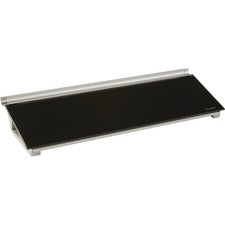 Quartet Glass Dry-Erase Desktop Computer Pad 6" (0.5 ft) Width x 18" (1.5 ft) Height - Black Glass Surface - Rectangle - Horizontal - Desktop - 1 Each