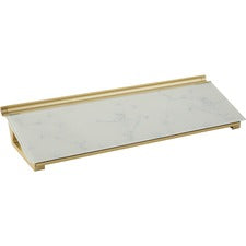 Quartet Glass Dry-Erase Desktop Computer Pad 6" (0.5 ft) Width x 18" (1.5 ft) Height - Marble Glass Surface - Rectangle - Horizontal - Desktop - 1 Each