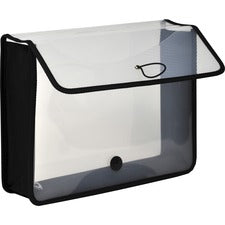 Lion EXPAND-N-FILE Letter File Wallet 8 1/2" x 11" - 3" Expansion - Clear - 1 Each