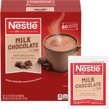 Nestle&reg; Milk Chocolate Single-Serve Hot Chocolate Packets Hot Chocolate, Cocoa - 60 / Box