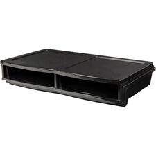 Storex Quick Stack 6-sorter Organizer 500 x Sheet - 6 Compartment(s) - Compartment Size : 8.75" x 11.50" x 2" - 8.70" Height x 13.60" Width20.50" Length - Black - Plastic - 1 Each