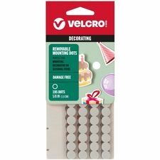 VELCRO&reg; Removable Mounting Tape 0.63" Diameter - White - 195 / Pack