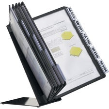 VARIO Table 10 Display Panel System Table - Support A4 8.50" x 11" Media - Sturdy, Rugged, Anti-glare, Non Expandable - Black - 1 Each