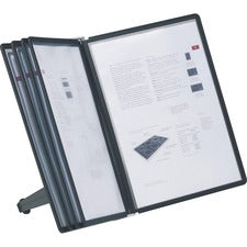 SHERPA Soho 5 Space Saving Tablet Stand 5 Panels - Support Letter 8.50" x 11" Media - Rugged, Anti-glare - Black - 3.2" Height x 10.2" Width x 13" Depth - 1 Each