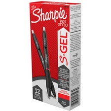Sharpie S-Gel Pens 0.5 mm Pen Point - Retractable - Red Ink - Gel-based - 1 Dozen