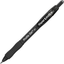 Paper Mate Profile Gel 0.7mm Retractable Pen 0.7 mm Pen Point - Retractable - Black Ink - 12 / Pack