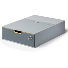 DURABLE VARICOLOR Storage Case Internal Dimensions: 9.72" Width x 12.99" Depth x 3.03" Height - External Dimensions: 11" Width x 14" Depth x 3.7" Height - Media Size Supported: A4, C4, Folio, Letter - Stackable - Plastic - Multicolor - For Document, Stora