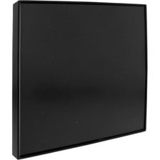 Lorell Snap Plate Architectural Sign 10" Width x 10" Height - Square Shape - Surface-mountable - Easy Readability, Injection-molded, Easy to Use - Plastic - Black - 1 Each