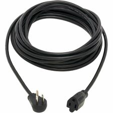Tripp Lite series P022-025-15D Power Extension Cord For Computer, Workstation, Monitor, Server, Rack Server, Printer, PDU, UPS - 120 V AC / 10 A - Black - 25 ft Cord Length - NEMA 5-15P / NEMA 5-15R - North America - 1 Each