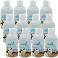 TimeMist Metered 30-Day Vanilla Cream Scent Refill Spray - 6000 ftÂ³ - 5.3 fl oz (0.2 quart) - Vanilla Cream - 30 Day - Long Lasting, Odor Neutralizer - 12 / Carton