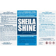 Sheila Shine Self-adhesive Container Labels 1 19/64" Height x 6 3/5" Width x 9 3/5" Length - Rectangle - White, Blue - 100 / Pack