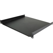 StarTech.com 1U Server Rack Shelf - 16 in. Deep For LAN Switch, Patch Panel, A/V Equipment, Server - 1U Rack Height x 19" Rack Width - Rack-mountable - Black - Cold Rolled Steel - 44.20 lb Maximum Weight Capacity - TAA Compliant