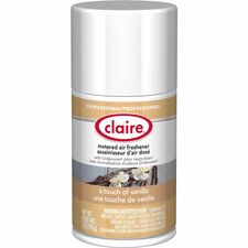 Claire Vanilla Metered Aerosol Aerosol - 330 Sq. ft. - 10 fl oz (0.3 quart) - Vanilla - 30 Day - 1 Each