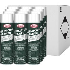 Claire Foaming Germicidal Cleaner 20 fl oz (0.6 quart) - Floral Scent - Disinfectant, Deodorize - White - 12 / Carton