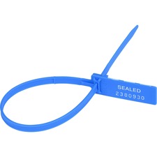 Tatco Security Seals 0.3" Width x 13.5" Length - Blue - 100 / Pack