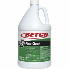 Betco Pine Quat Disinfectant 128 fl oz (4 quart) - Pine Scent - Deodorize, Disinfectant, pH Neutral - Green - 1 Each