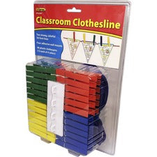 Teacher Created Resources Classroom Clothesline Classroom, Display, Decoration - 2.30" Height x 7.70" Width x 10.80" Length - Multi - 2 / Pack