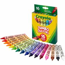 Crayola Jumbo Crayons Assorted - 16 / Pack