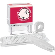 Consolidated Stamp Mine Personalized Stamp Kit Custom Message Stamp - 3 Line(s) - 14 Characters/Line - 1.50" Impression Width x 0.56" Impression Length - 1000 Impression(s) - Black - 1 Each