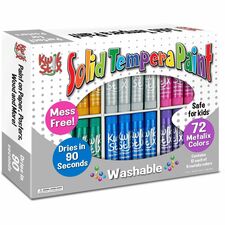 Kwik Stix Kwik Stix Metalik Solid Tempera Paint Assorted Metallic - 72 / Box