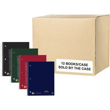 Roaring Spring Premium College Ruled Five Subject Spiral Notebook 200 Sheets - 400 Pages - Printed - Spiral Bound - Both Side Ruling Surface - Red Margin - 3 Hole(s) - 15 lb Basis Weight - 56 g/m&#178; Grammage - 11" x 8 1/2" Sheet Size - 0.70" Height x 8
